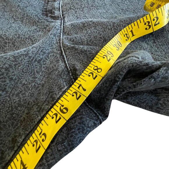 Allison Daley Plus Crop Jeans Gray Black Floral Print Stretch Waist Panels 22W - Picture 15 of 15